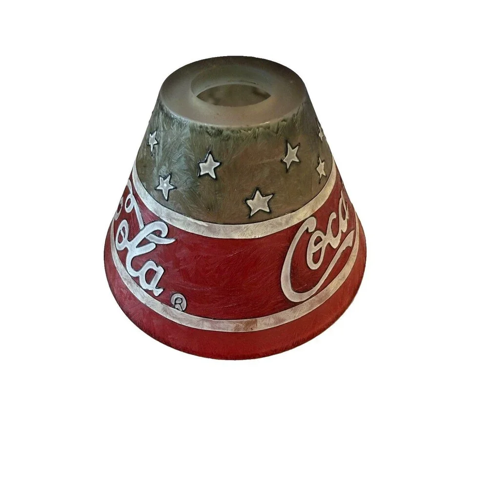 3 Coca cola Tea Light Holder Glass Shades ONLY
